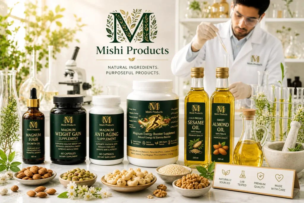 Mishi herbal products with natural ingredients